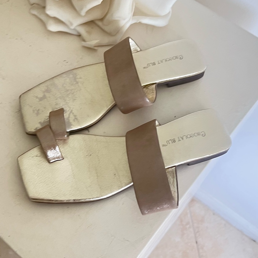 Gold slippers